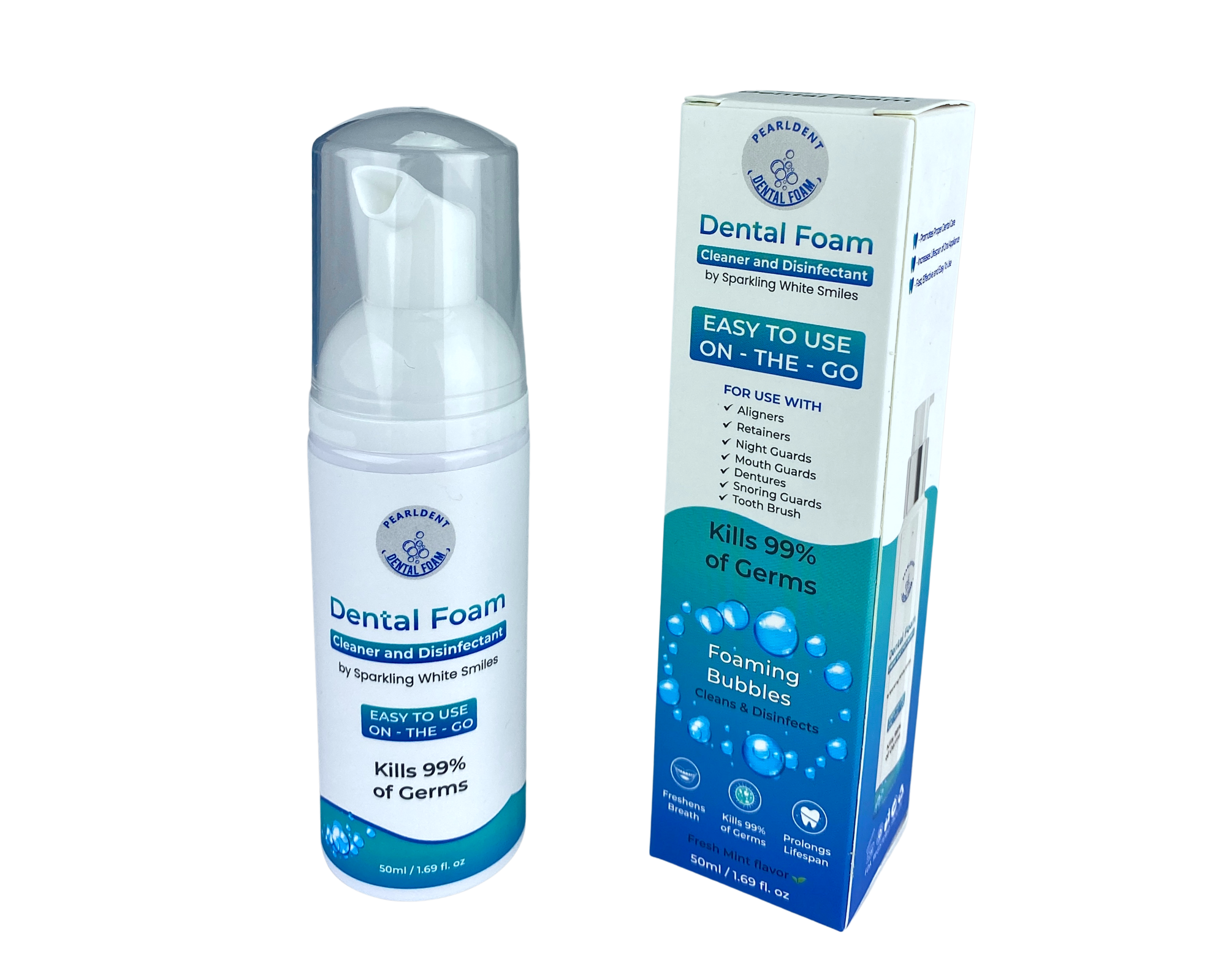 Pearldent Dental Foam - Cleans and Sterilizes Removable Dental and Ortho Appliances - Up to 4 Months Supply. Great for Aligners, Retainers, Mouth Guards. Questions & Answers