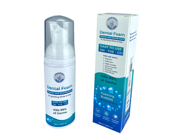 Pearldent Dental Foam - Cleans and Sterilizes Removable Dental and Ortho Appliances - Up to 4 Months Supply.  Great for Aligners, Retainers, Mouth Guards.